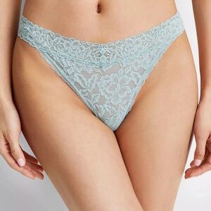 State of Day Lace Thong Underwear Sage Green NWT Size L